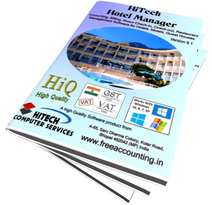 Billing and Accounting Software for management of Hotels, Restaurants, Motels, Guest Houses. Modules : Rooms, Visitors, Restaurant, Payroll, Accounts & Utilities. Free Trial Download.