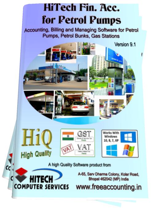 Business Management and Accounting Software for Petrol Pumps. Modules : Pumps, Parties, Inventory, Transactions, Payroll, Accounts & Utilities. Free Trial Download.