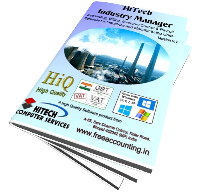 ERP, CRM and Accounting Software for Industry, Manufacturing units. Modules : Customers, Suppliers, Inventory Control, Sales, Purchase, Accounts & Utilities. Free Trial Download.