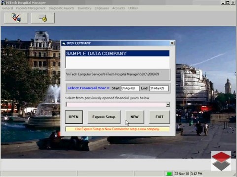 HiTech Hospital Manager, Accounting Software for Hospitals, Business Management and Accounting Software for hospitals, nursing homes, diagnostic labs. Modules : Rooms, Patients, Diagnostics, Payroll, Accounts & Utilities. Free Trial Download.