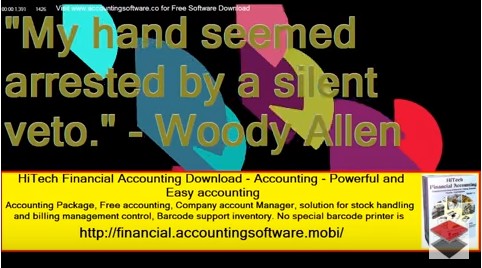 HiTech Financial Accounting Download - Accounting - Powerful and Easy accounting, Accounting Package, Free accounting, Company account Manager, solution for stock handling and billing management control, Barcode support inventory. No special barcode printer is required to print barcode.