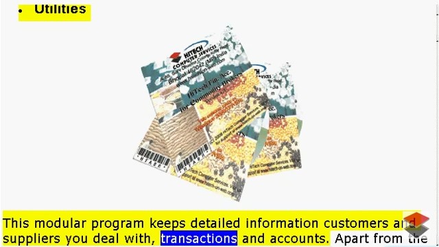 Financial Accounting Software, Inventory Control software for Business, Financial Accounting and Business Management software for Commission agents, Commodity Brokers.