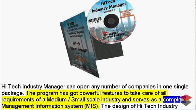 Financial Accounting Software for Business, Trade, Industry, Use HiTech Financial Accounting and Business Management Software made specifically for users in Industry. Increase profitability through enhanced business management.